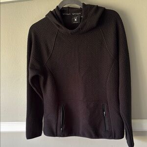 Spyder Black Textured Hoodie